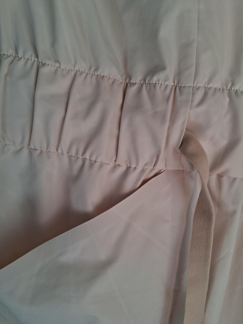 Women's Cream Drawstring Pocket Robe - Picture 4 of 4